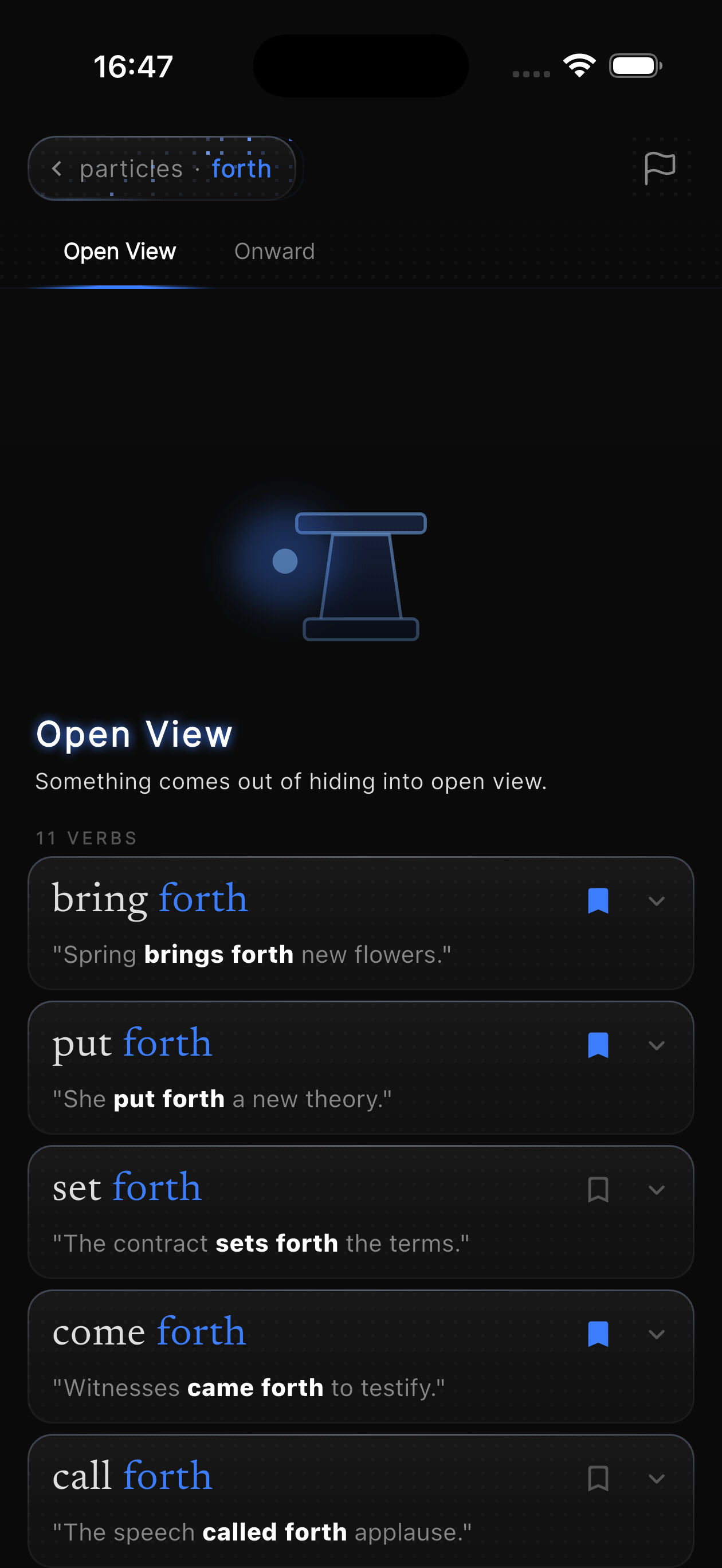 Sink In particle forth shown through its meaning patterns
